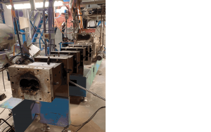 Montagearbeiten Extruder