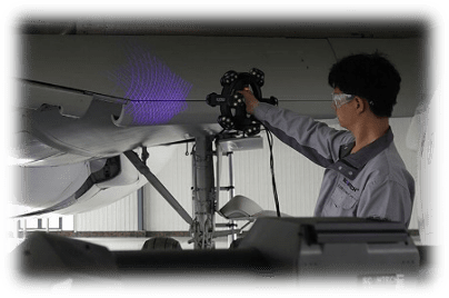 3D scanning system for large and medium-sized parts